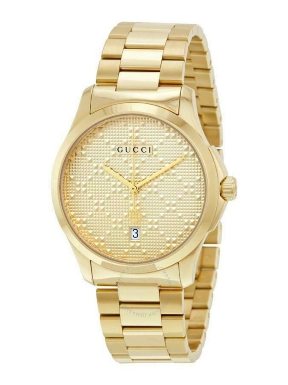 Gucci Gold-Tone G-Timeless Swiss Quartz Unisex 38MM Watch YA126461